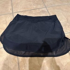 Black LuluLemon tennis skirt